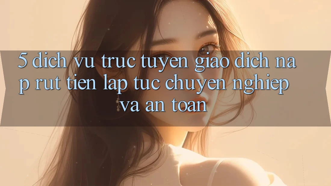 5. Dịch vụ trực tuyến giao dịch nạp - rút tiền: Lập tức, chuyên nghiệp và an toàn 5. Dịch vụ trực tuyến giao dịch nạp - rút tiền: Lập tức, chuyên nghiệp và an toàn