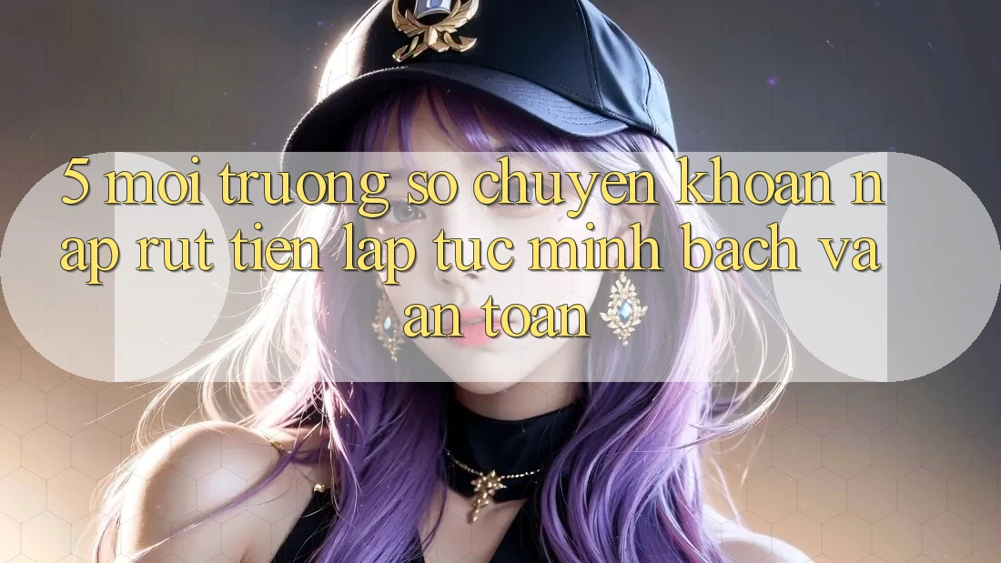 5. Môi trường số chuyển khoản nạp - rút tiền: Lập tức, minh bạch và an toàn 5. Môi trường số chuyển khoản nạp - rút tiền: Lập tức, minh bạch và an toàn