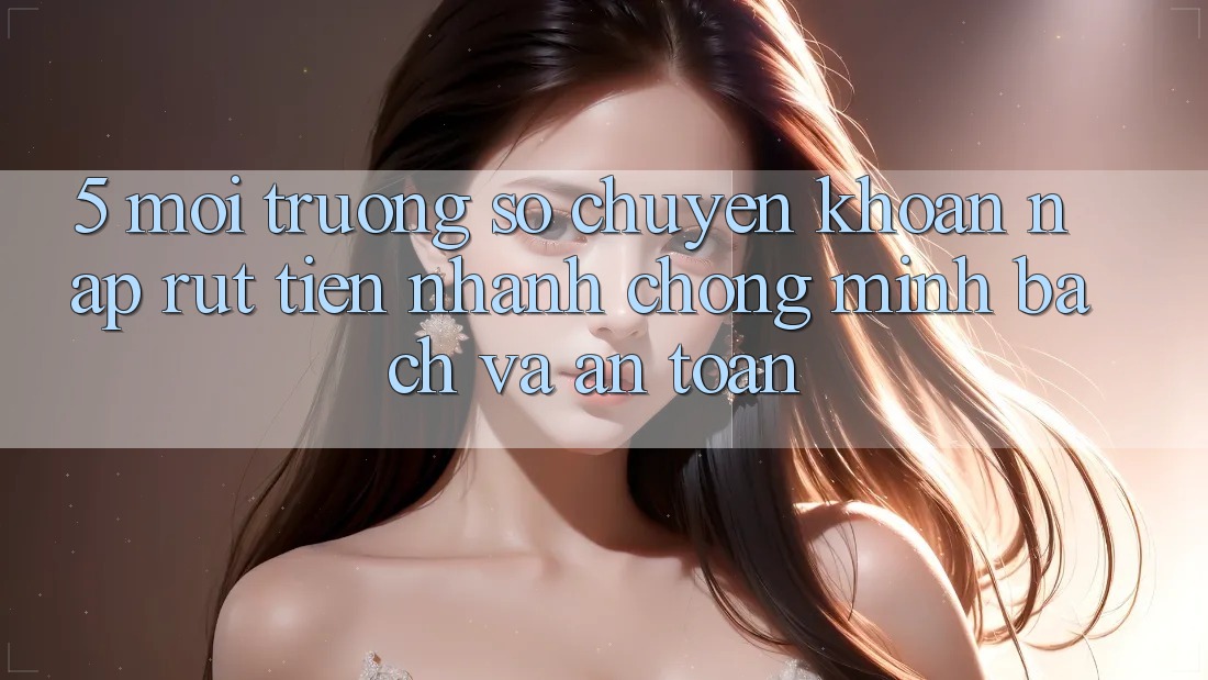 5. Môi trường số chuyển khoản nạp - rút tiền: Nhanh chóng, minh bạch và an toàn