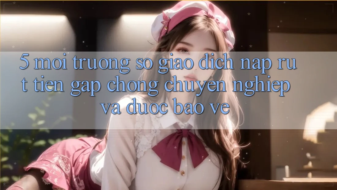 5. Môi trường số giao dịch nạp - rút tiền: Gấp chóng, chuyên nghiệp và được bảo vệ