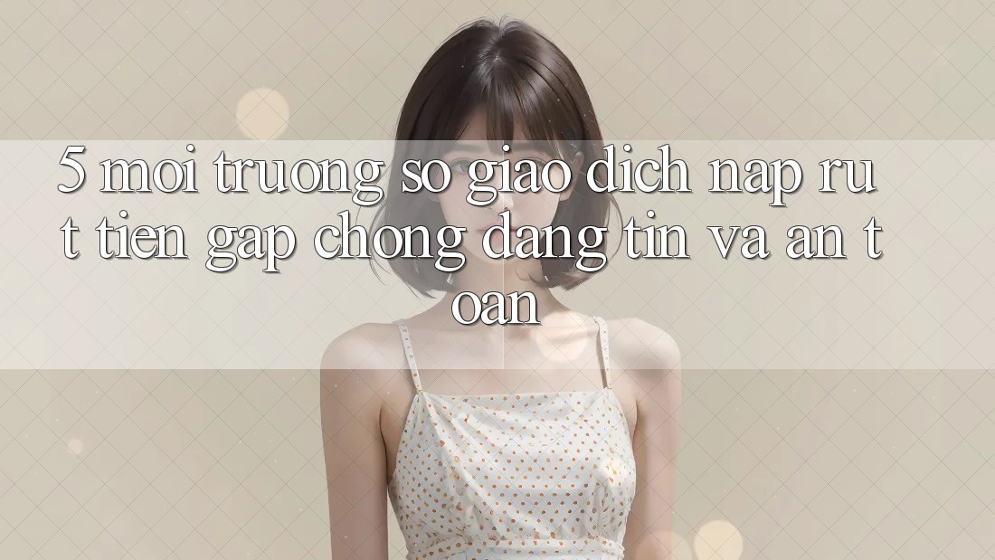 5. Môi trường số giao dịch nạp - rút tiền: Gấp chóng, đáng tin và an toàn