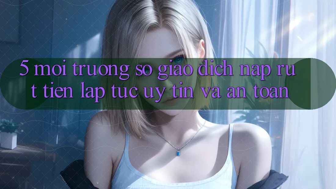 5. Môi trường số giao dịch nạp - rút tiền: Lập tức, uy tín và an toàn 5. Môi trường số giao dịch nạp - rút tiền: Lập tức, uy tín và an toàn