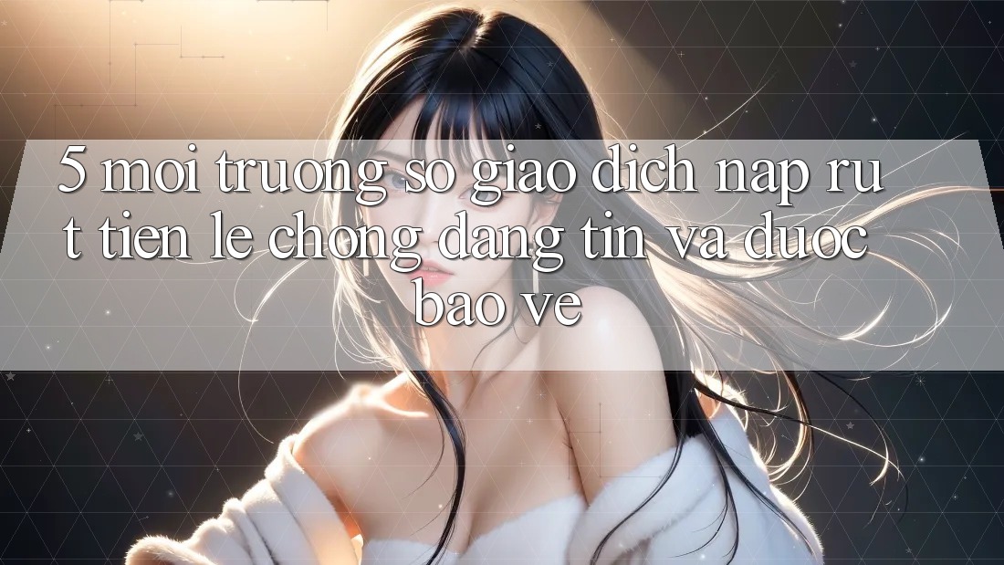 5. Môi trường số giao dịch nạp - rút tiền: Lẹ chóng, đáng tin và được bảo vệ