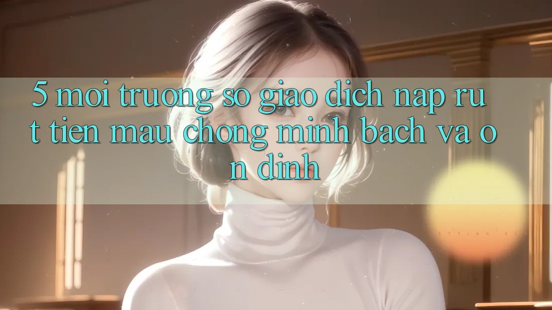 5. Môi trường số giao dịch nạp - rút tiền: Mau chóng, minh bạch và ổn định 5. Môi trường số giao dịch nạp - rút tiền: Mau chóng, minh bạch và ổn định