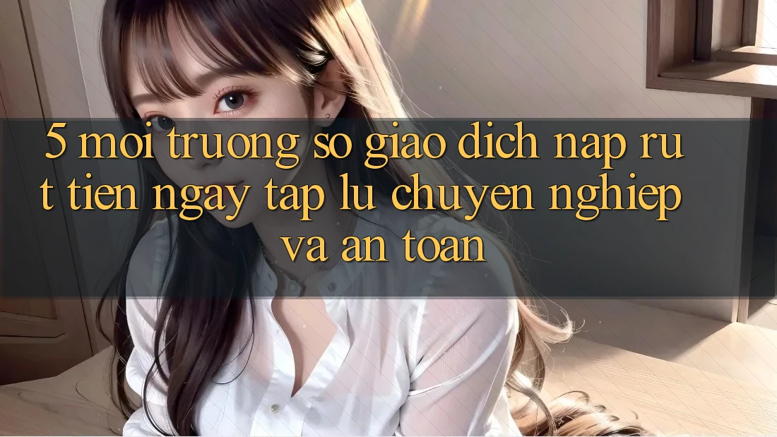 5. Môi trường số giao dịch nạp - rút tiền: Ngay tắp lự, chuyên nghiệp và an toàn