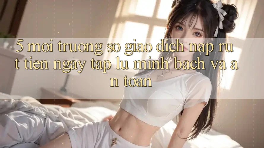 5. Môi trường số giao dịch nạp - rút tiền: Ngay tắp lự, minh bạch và an toàn 5. Môi trường số giao dịch nạp - rút tiền: Ngay tắp lự, minh bạch và an toàn