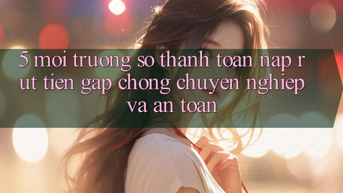 5. Môi trường số thanh toán nạp - rút tiền: Gấp chóng, chuyên nghiệp và an toàn 5. Môi trường số thanh toán nạp - rút tiền: Gấp chóng, chuyên nghiệp và an toàn