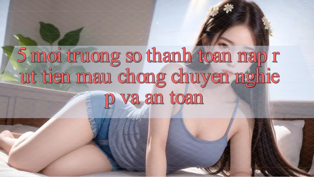 5. Môi trường số thanh toán nạp - rút tiền: Mau chóng, chuyên nghiệp và an toàn 5. Môi trường số thanh toán nạp - rút tiền: Mau chóng, chuyên nghiệp và an toàn