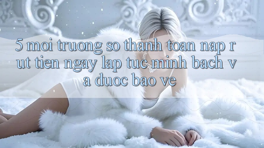 5. Môi trường số thanh toán nạp - rút tiền: Ngay lập tức, minh bạch và được bảo vệ