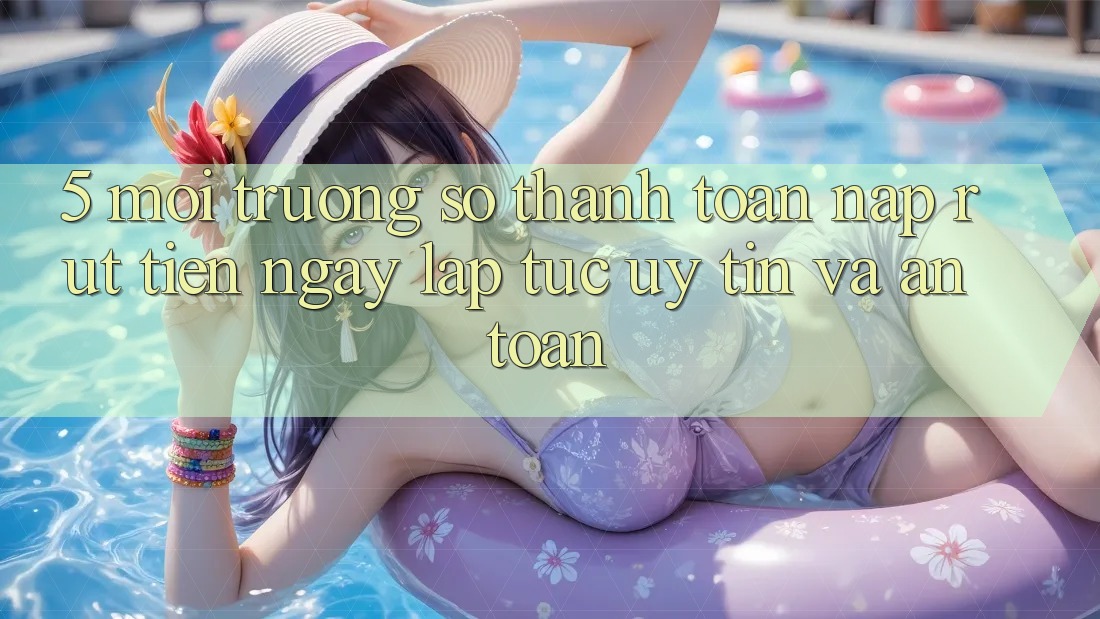 5. Môi trường số thanh toán nạp - rút tiền: Ngay lập tức, uy tín và an toàn 5. Môi trường số thanh toán nạp - rút tiền: Ngay lập tức, uy tín và an toàn