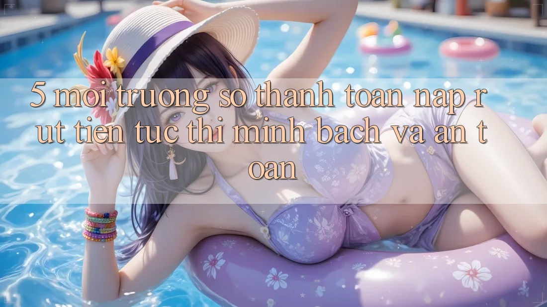 5. Môi trường số thanh toán nạp - rút tiền: Tức thì, minh bạch và an toàn 5. Môi trường số thanh toán nạp - rút tiền: Tức thì, minh bạch và an toàn