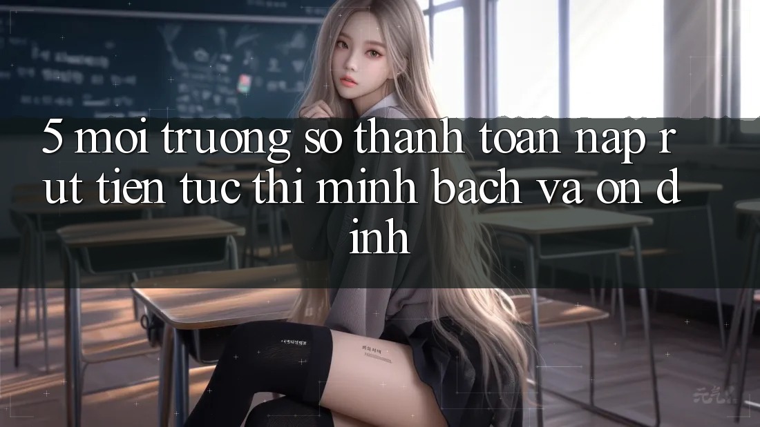 5. Môi trường số thanh toán nạp - rút tiền: Tức thì, minh bạch và ổn định 5. Môi trường số thanh toán nạp - rút tiền: Tức thì, minh bạch và ổn định
