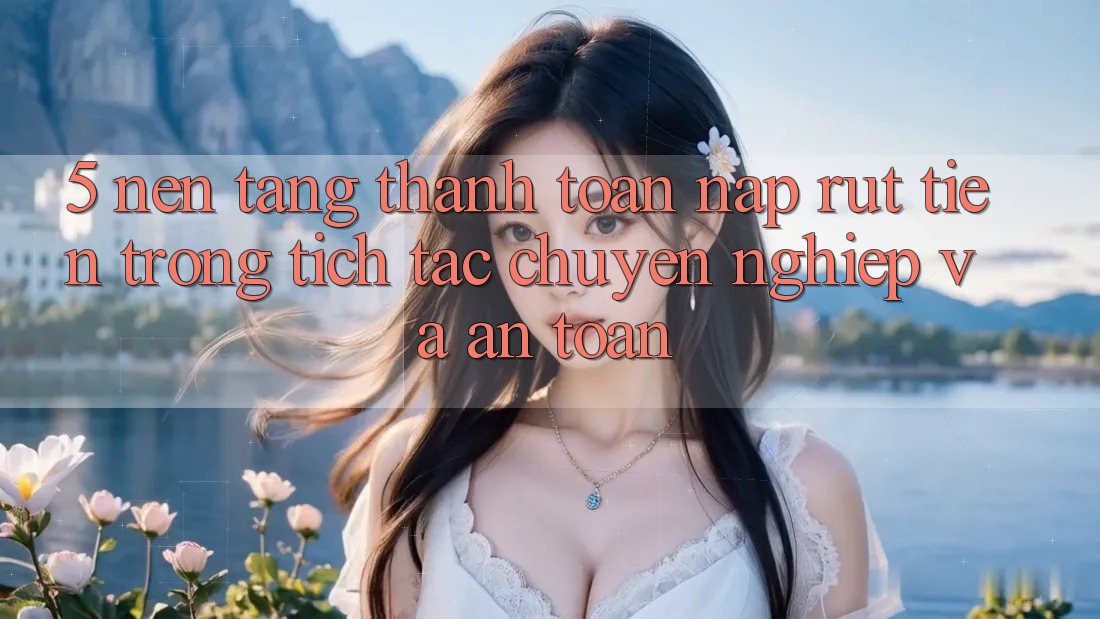 5. Nền tảng thanh toán nạp - rút tiền: Trong tích tắc, chuyên nghiệp và an toàn