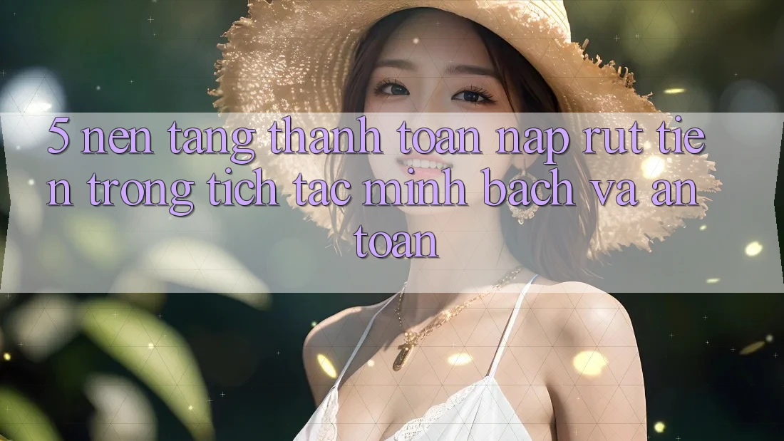 5. Nền tảng thanh toán nạp - rút tiền: Trong tích tắc, minh bạch và an toàn
