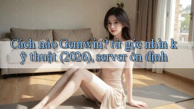 Cách nào Gemwin từ góc nhìn kỹ thuật (2026), server ổn định