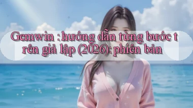 Gemwin hướng dẫn từng bước trên giả lập (2026) phiên bản