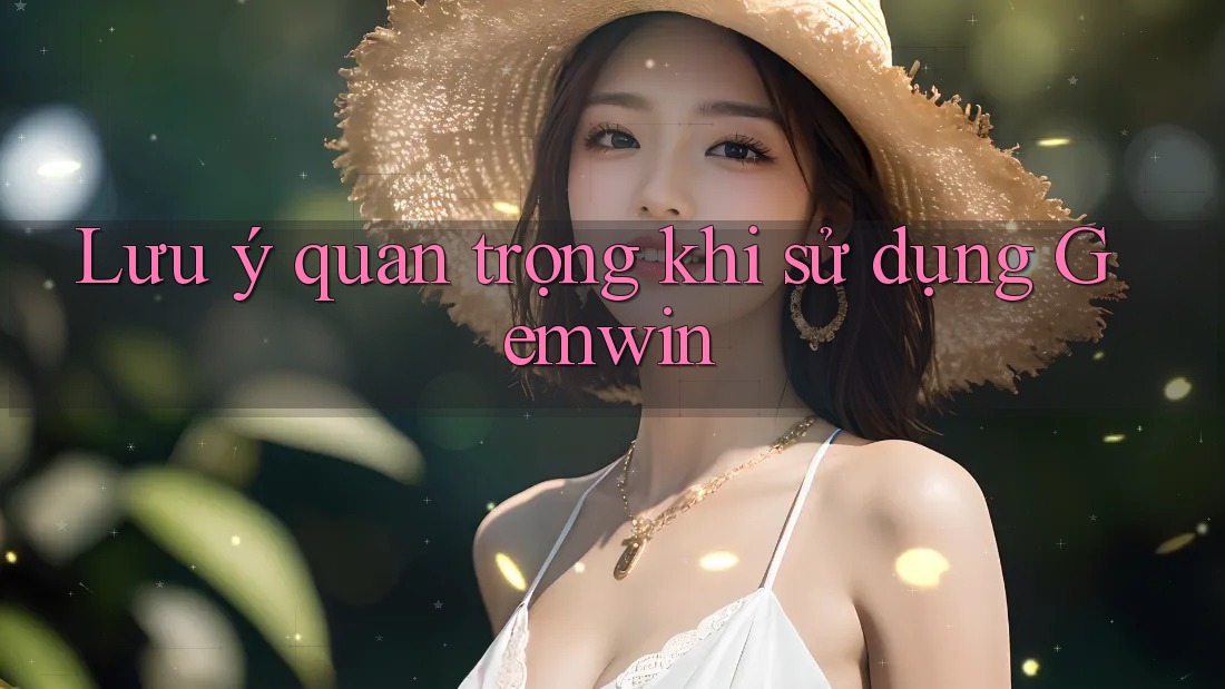 Lưu ý quan trọng khi sử dụng Gemwin Lưu ý quan trọng khi sử dụng Gemwin