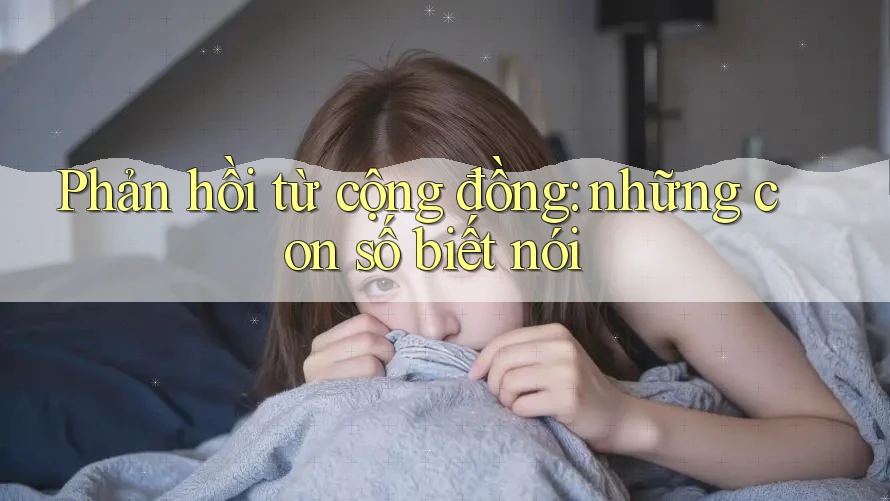 Phản hồi từ cộng đồng: những con số biết nói