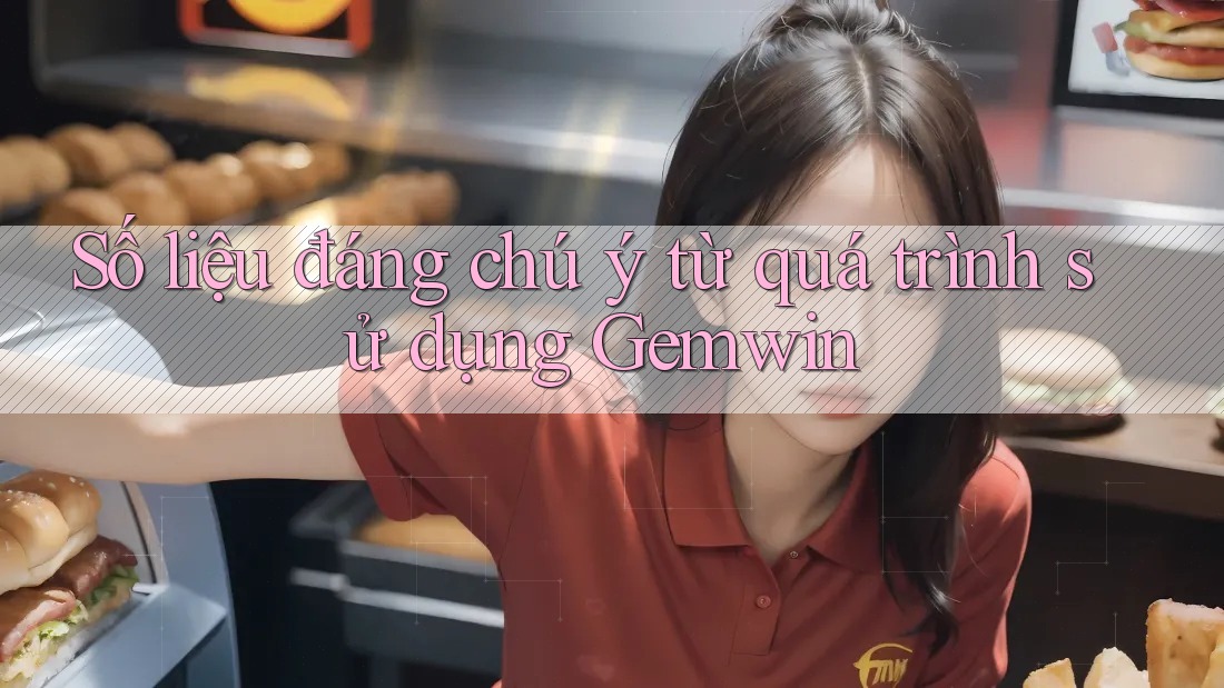 Số liệu đáng chú ý từ quá trình sử dụng Gemwin Số liệu đáng chú ý từ quá trình sử dụng Gemwin